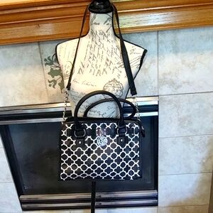 Moroccan Style Print Purse Hand Held or Crossbody!